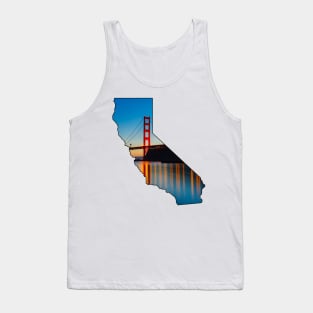 California (Golden Gate Bridge at Sunset) Tank Top